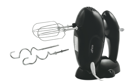 Sbattitore Nero con Base 200W